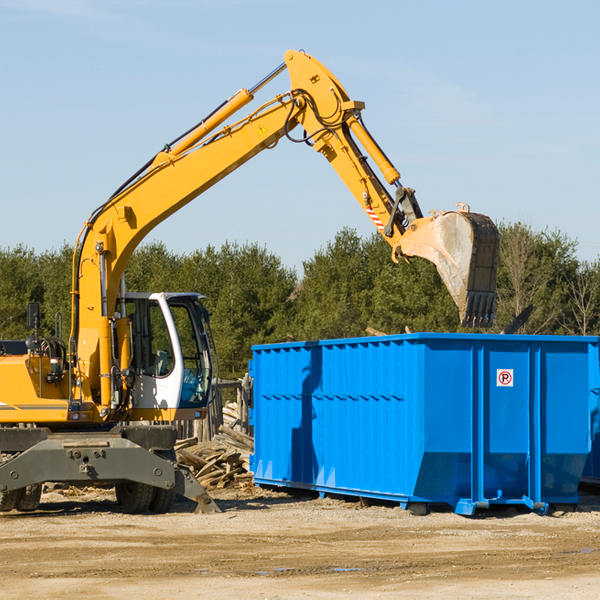 are there any restrictions on where a residential dumpster can be placed in Bloomfield New Jersey